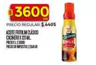 Cocinero - ACEITE FRITOLIM CLÁSICO