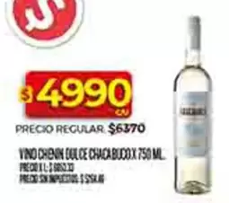 XL - VIND CHENIN DULCE CHACA BUDOX 750 ML