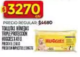 Huggies - TOALLITAS HUMEDAS TRIPLE PROTECCIÓN