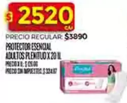 Esencial - PROTECTOR ESENCIAL ADULTOS PLENITUD X20 U