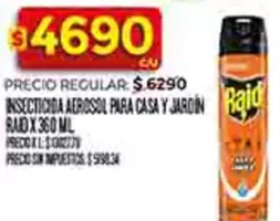 Raid - INSECTICIDIA AEROSOL PARA CASA Y JARDIN