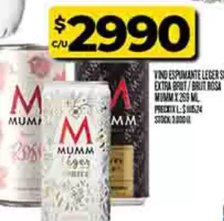 Mumm - VIND ESPUMANTE LEGER SI EXTRA BRUT / BRUT ROSA
