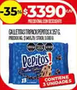 Pepitos - GALLETITAS TRIPACK