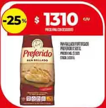 Preferido - PAN RALLADO FORTIFICADO