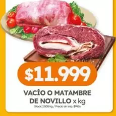 X$ - VACÍO O MATAMBRE DE NOVILLO