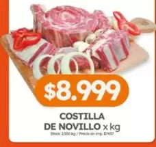X$ - COSTILLA DE NOVILLO