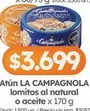 La Campagnola - Atún lomitos al natural o aceite