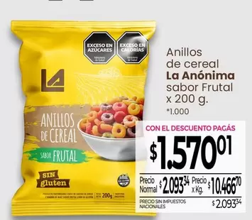 La Anónima - Anillos de cereal