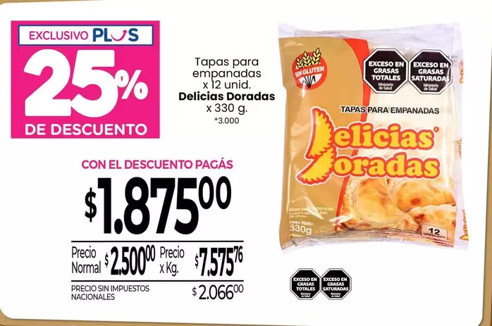 Delicias Doradas - Tapas para empanadas