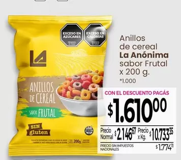 La Anónima - Anillos de cereal