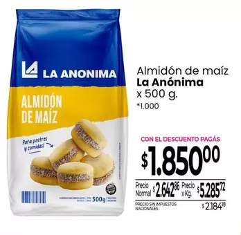 La Anónima - Almidón de maíz