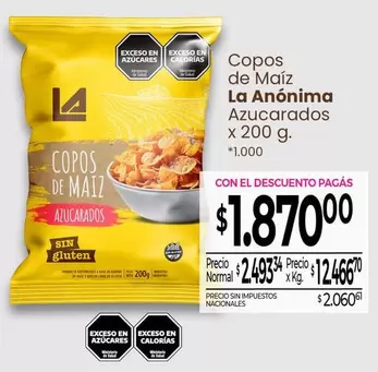 La Anónima - Copos de Maíz Azucarados