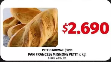 X$ - PAN FRANCES/MIGNON/PETIT x kg