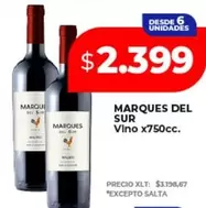 marques del sur - Vino