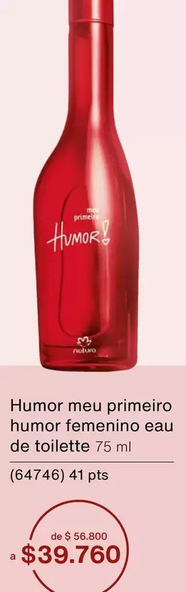 meu primeiro humor femenino eau de toilette 75 ml
