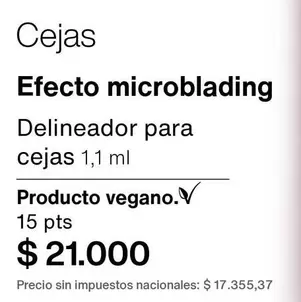 Efecto -  microblading Delineador para cejas 1,1 ml