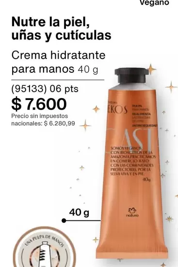 MM - Crema hidratante para manos 40 g