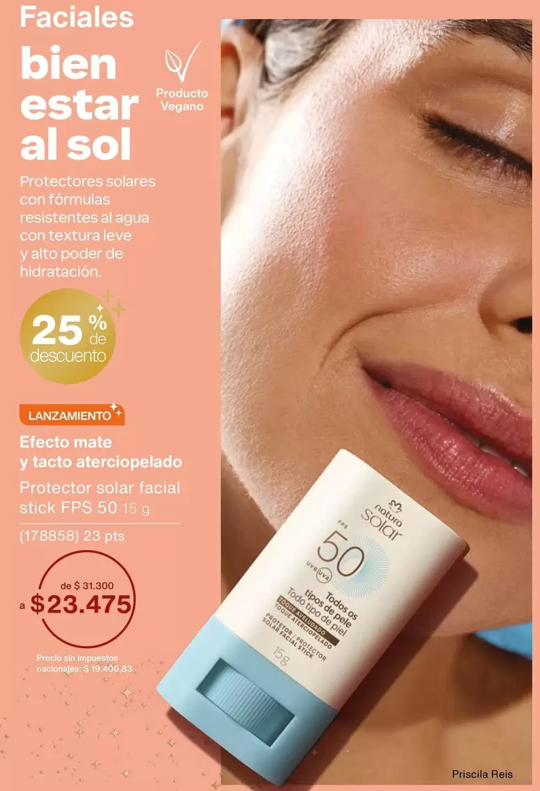 Sol - Protector solar facial stick FPS 50