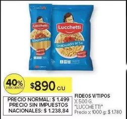 Lucchetti - FIDEOS V/TIPOS