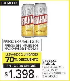 Brahma - CERVEZA BLANCA