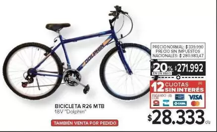 BICICLETA R26 MTB 18V