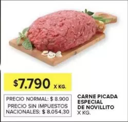 X$ - CARNE PICADA ESPECIAL DE NOVILLITO