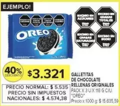Oreo - GALLETITAS DE CHOCOLATE