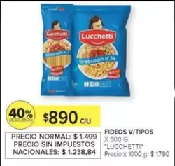 Lucchetti - FIDEOS V/TIPOS