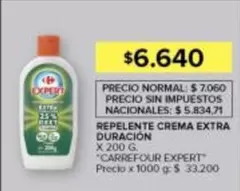 Carrefour - REPELENTE CREMA EXTRA DURACIÓN