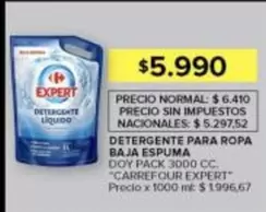 Carrefour - DETERGENTE PARA ROPA BAJA ESPUMA