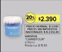 Carrefour - HISOPOS