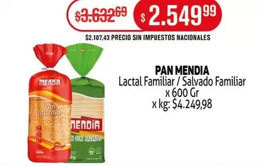 Mendia - Lactal Familiar / Salvado Familiar