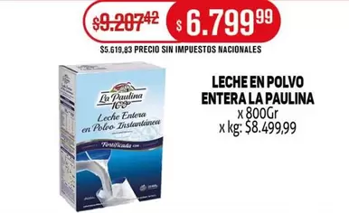 La paulina - LECHE EN POLVO ENTERA