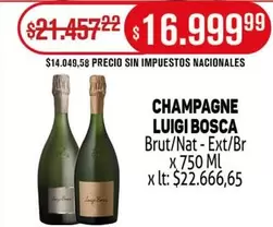 Luigi Bosca - Brut/Nat - Ext/Br x 750 ML