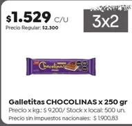 X$ - CHOCOLINAS x 250 gr