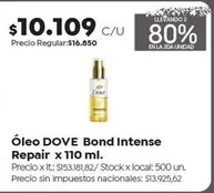 Dove - Bond Intense Repair x 110 ml.
