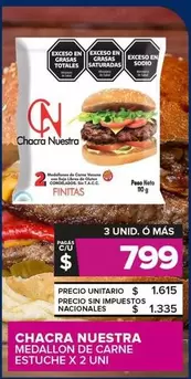 Chacra Nuestra - Medallon De Carne Estuche