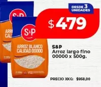 S&P - Arroz largo fino 00000