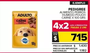 Pedigree - Alimento Perros Humedo Pouch Carne