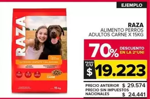 Raza - Alimento Perros Adultos Carne