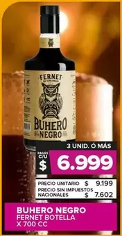 Buhero Negro - Fernet Botella