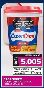 Casancrem - Queso Crema Clasico