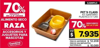 Pets Class - Kit Sanitario Plastico