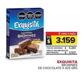 Exquisita - Brownies De Chocolate