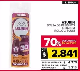 Asurin - Bolsa De Residuos Rollo