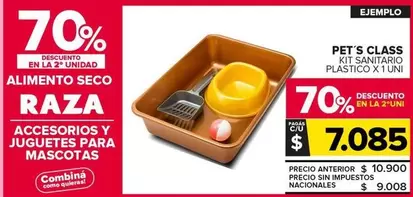 Pets Class - Kit Sanitario Plastico