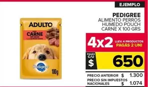 Pedigree - Alimento Perros Humedo Pouch Carne