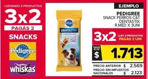 Pedigree - Snack Perros C&T Dentastix R.Med