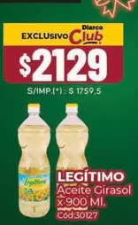 Legítimo - Aceite Girasol