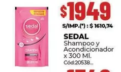 Sedal - Shampoo y Acondicionador